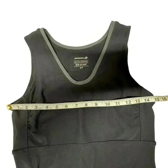 Merrell Charcoal Cayley Opti-Wick Athetic Tank Top Size Small Petite NWOT - Picture 3 of 9